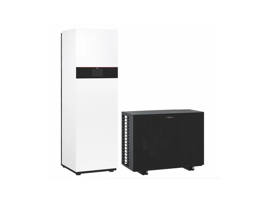 Viessmann Vitocal 222-S Luft-Wasser-Wärmepumpe im LE ModulHaus 100 m²