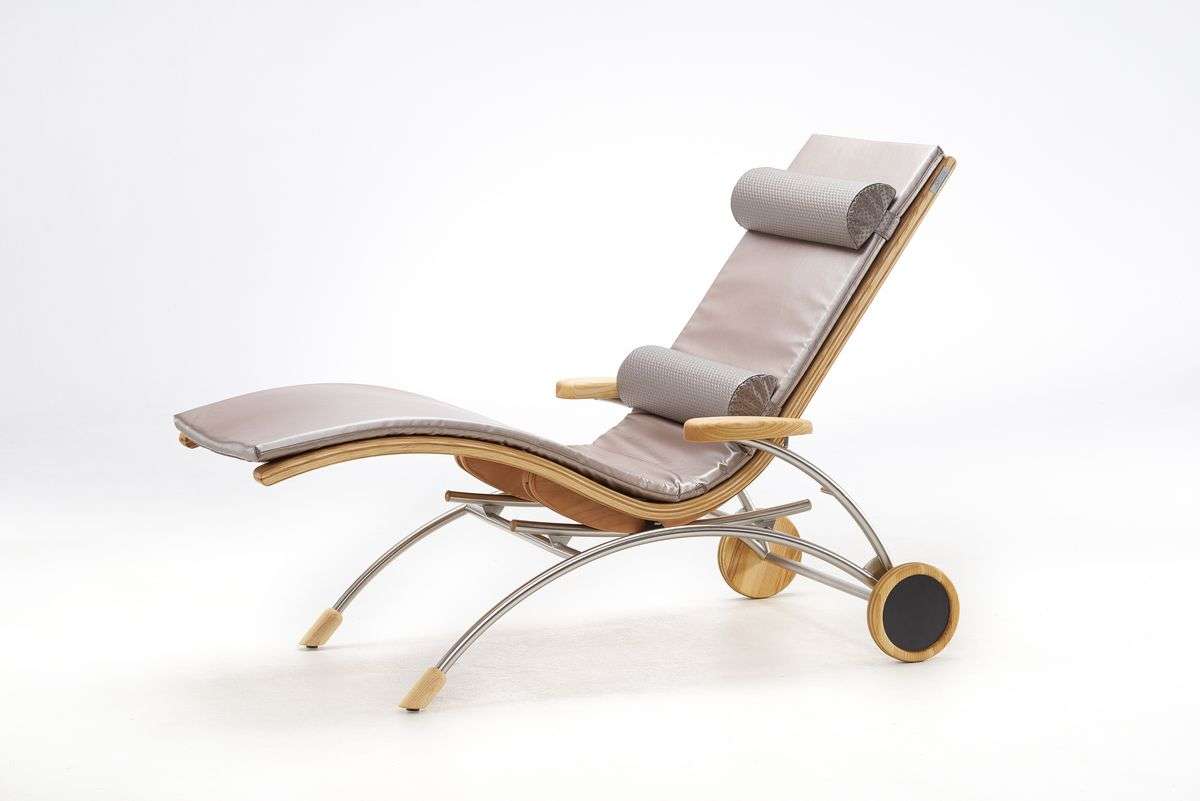 First Class Holz Relaxliege Siesta Classic Indoor Holz Edelstahl
