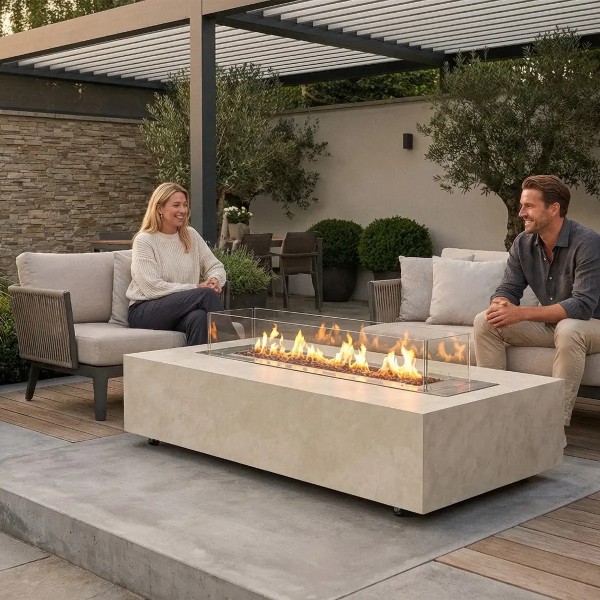 Planika Cabo Table – mobiler BEV®-Ethanolkamin für innen & außen