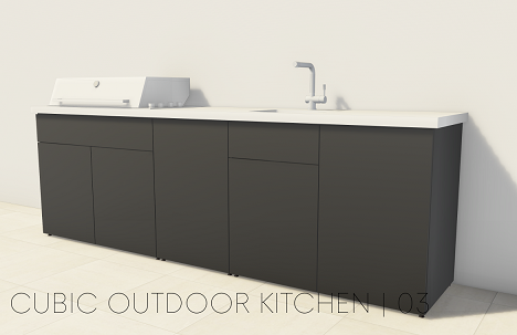 CUBIC OUTDOOR KITCHEN 03 - Wandlösung