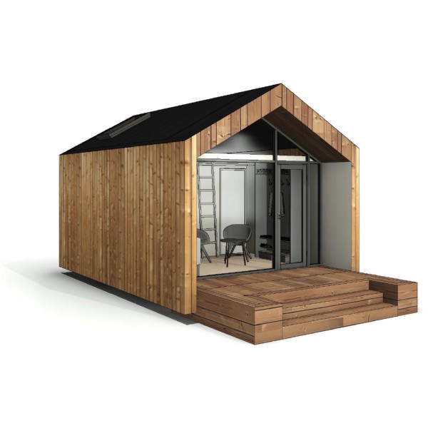 LE Gartensauna "Haven" Mini Aussensauna mit 24m² ohne Saunaofen