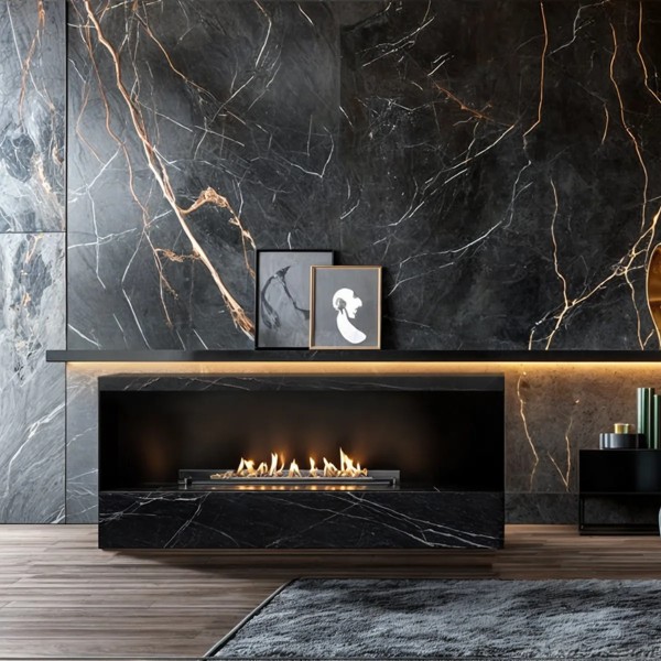 Planika Neo Fireplace – automatischer Ethanolkamin (BEV®) mit Einbaugehäuse