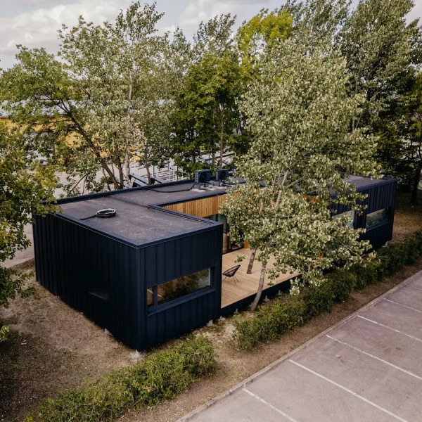 Draufsicht auf das LE ModulHaus 75 m²