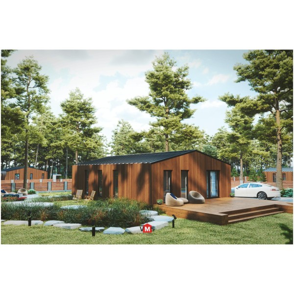 LE TinyHouse "Haven XL" Fertighaus mit 95,2 m² (LxBxH) 11,90 x 8,00 x 3,8 m