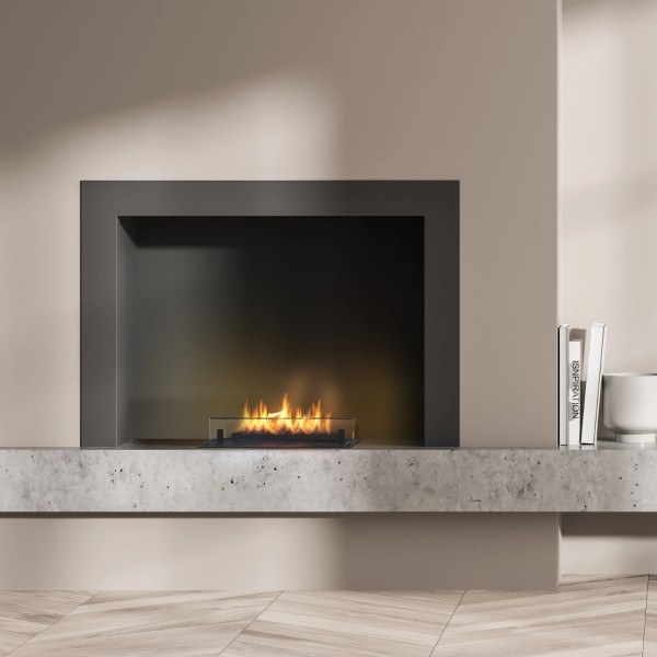 Planika Senso Burner automatischer Ethanol Kamin mit Fernbedienung und Flammenregulierung