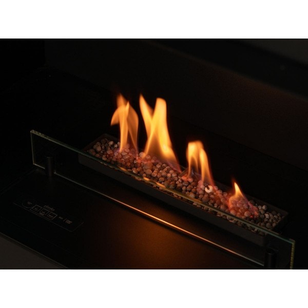 Planika Senso Fireplace automatischer Ethanol Kamin mit Fernbedienung und Flammenregulierung